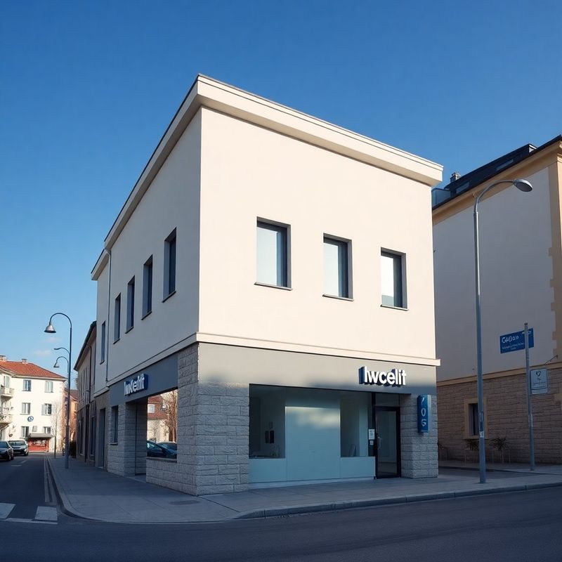 Zunanjost sodobne pisarne Atelje Zupančič v Celju